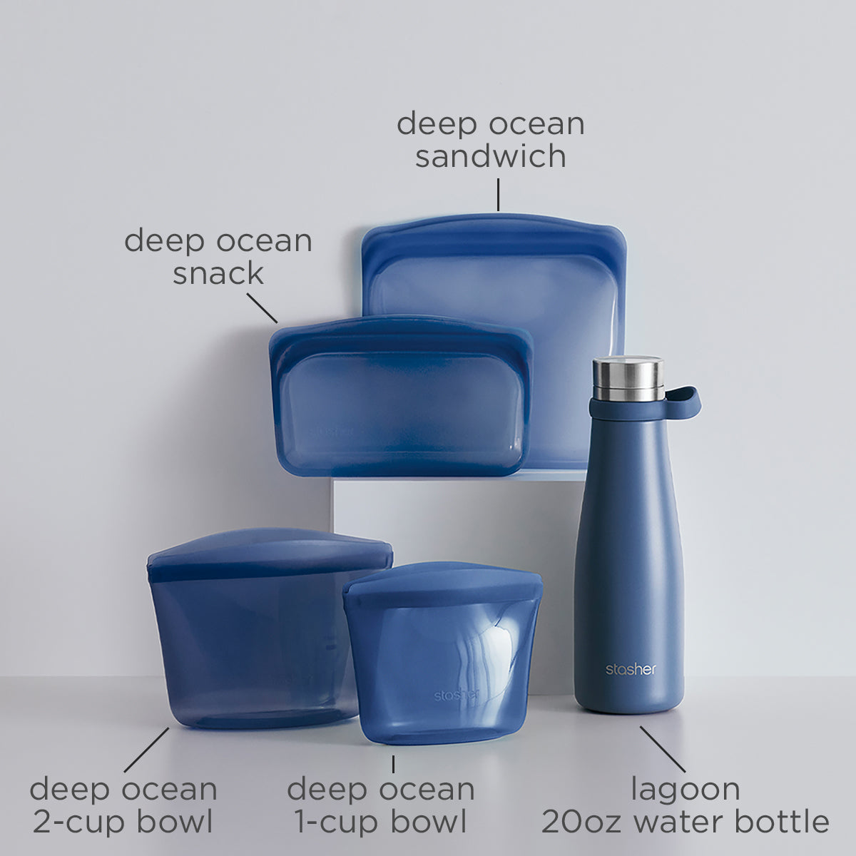 lagoon: stasher water bottle bundle